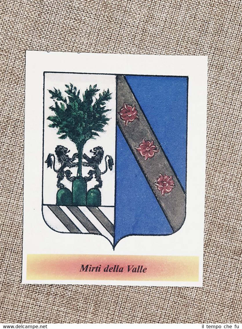 Mirti della Valle Famiglia nobile Stemma Annuario nobiltà Giornale araldico