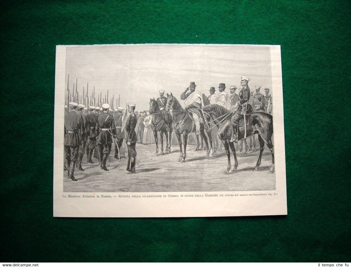 Missione abissina in Russia nel 1895 - guarnigione di Odessa