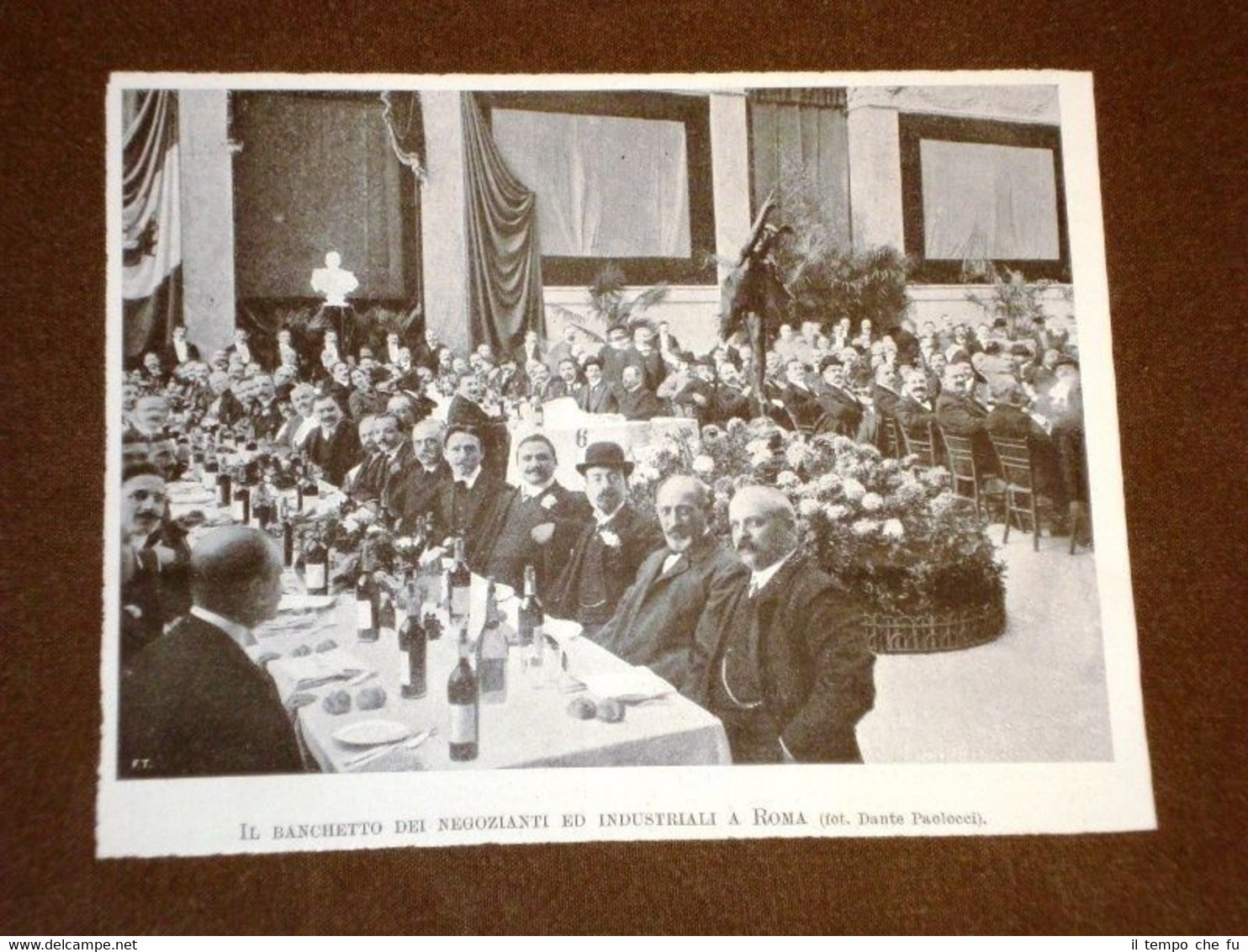 Moda e costume a Roma nel 1905 Banchetto dei negozianti …