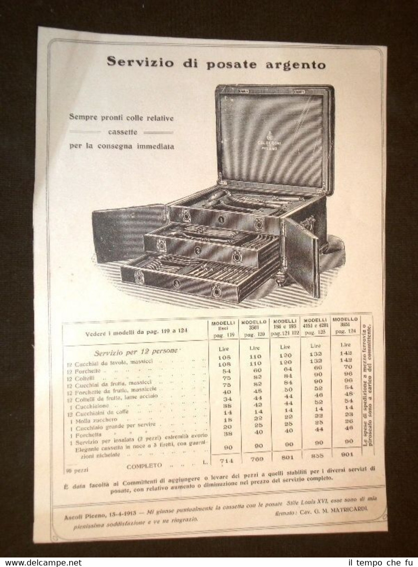 Moda e Costume Catalogo d'Epoca Servizio e Servizi di Posateria …
