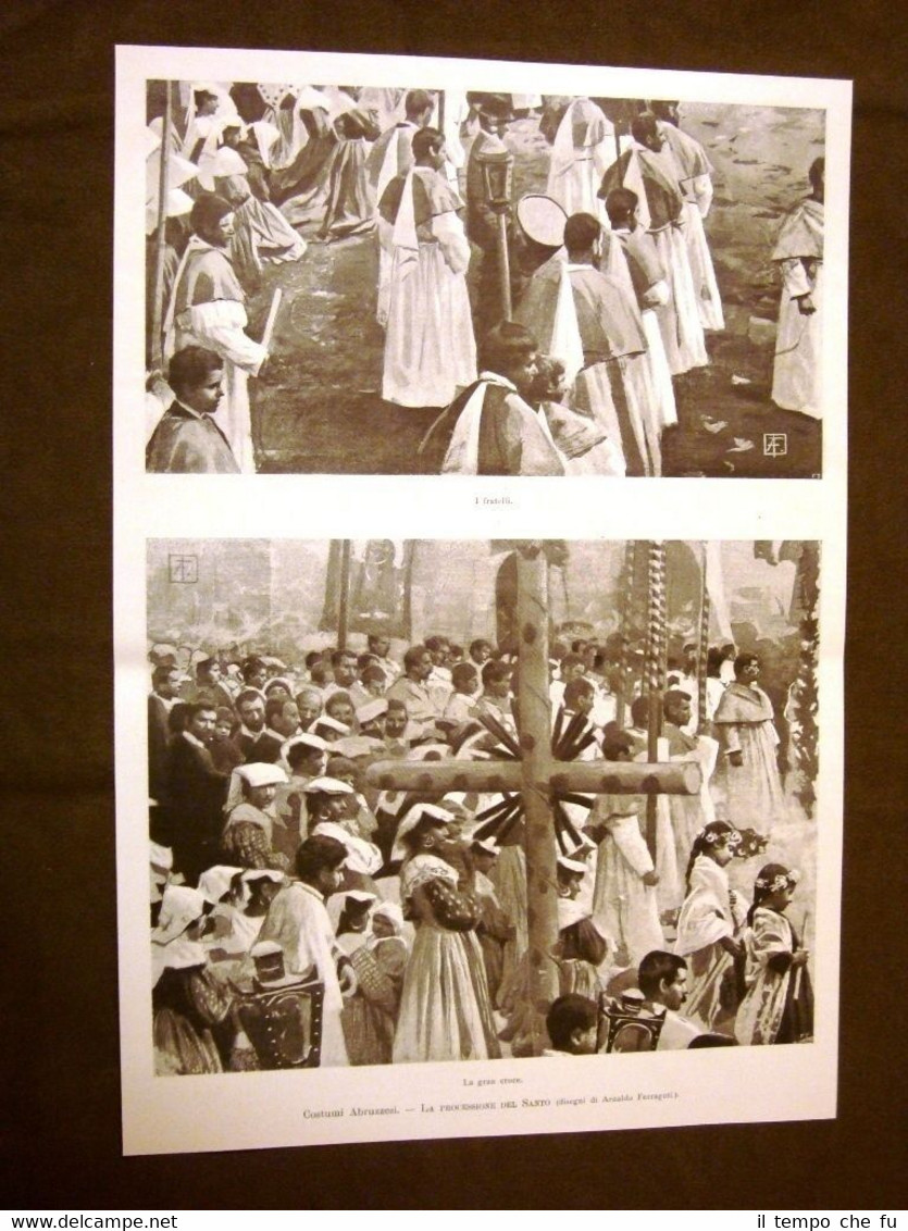 Moda e costume in Abruzzo nel 1899 La processione del …