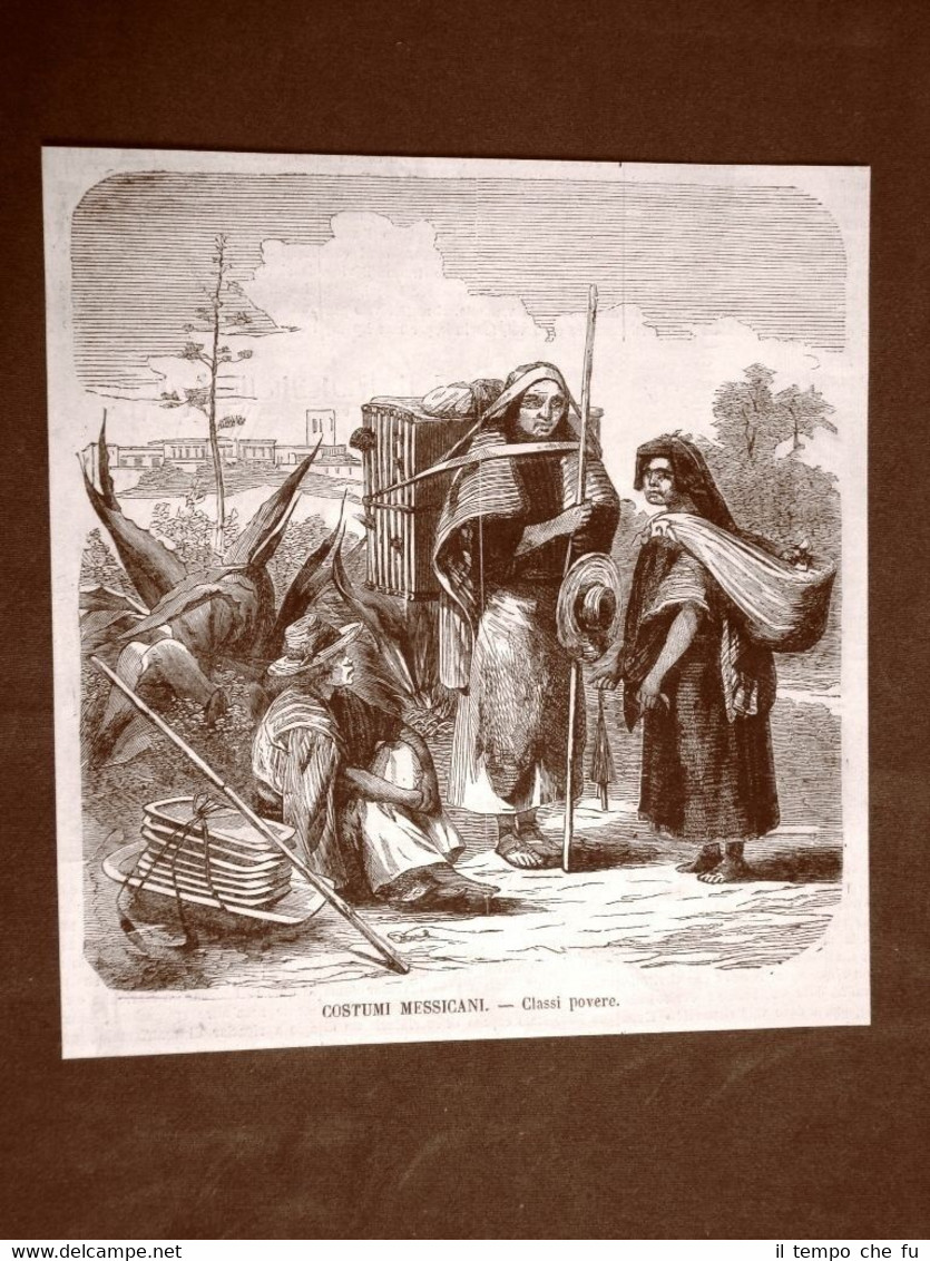 Moda e costume in Messico o Mexico nel 1865 Classi …
