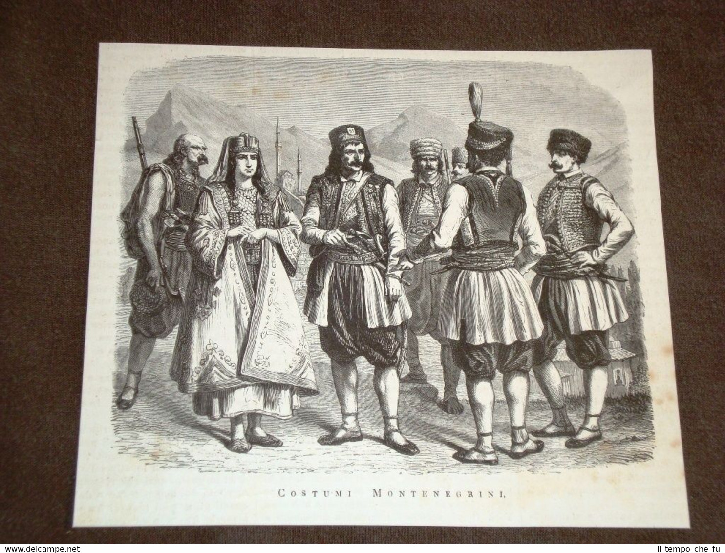 Moda e costume in Montenegro nel 1876 Costumi tipici montenegrini