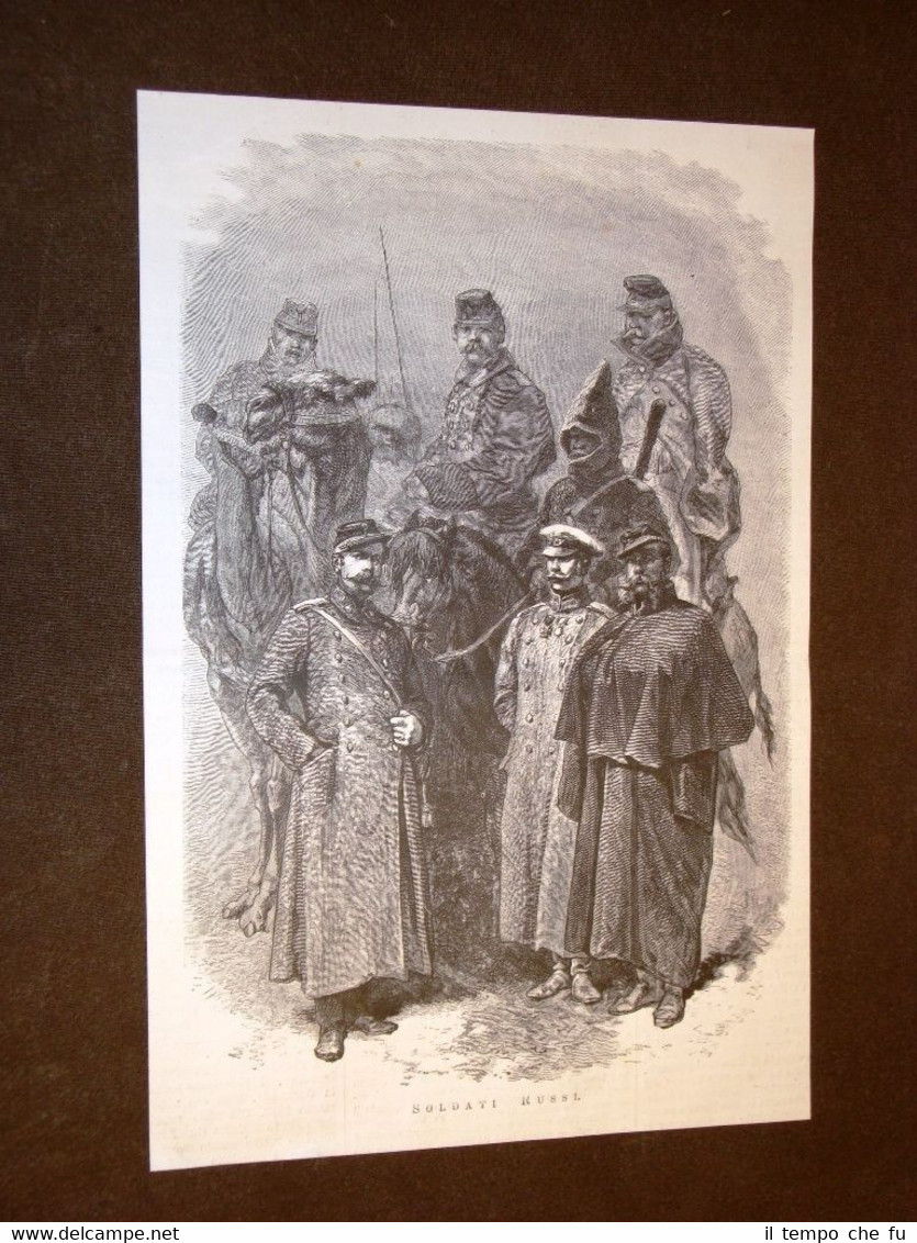 Moda e costume in Russia nel 1877 Uniformi dei soldati …