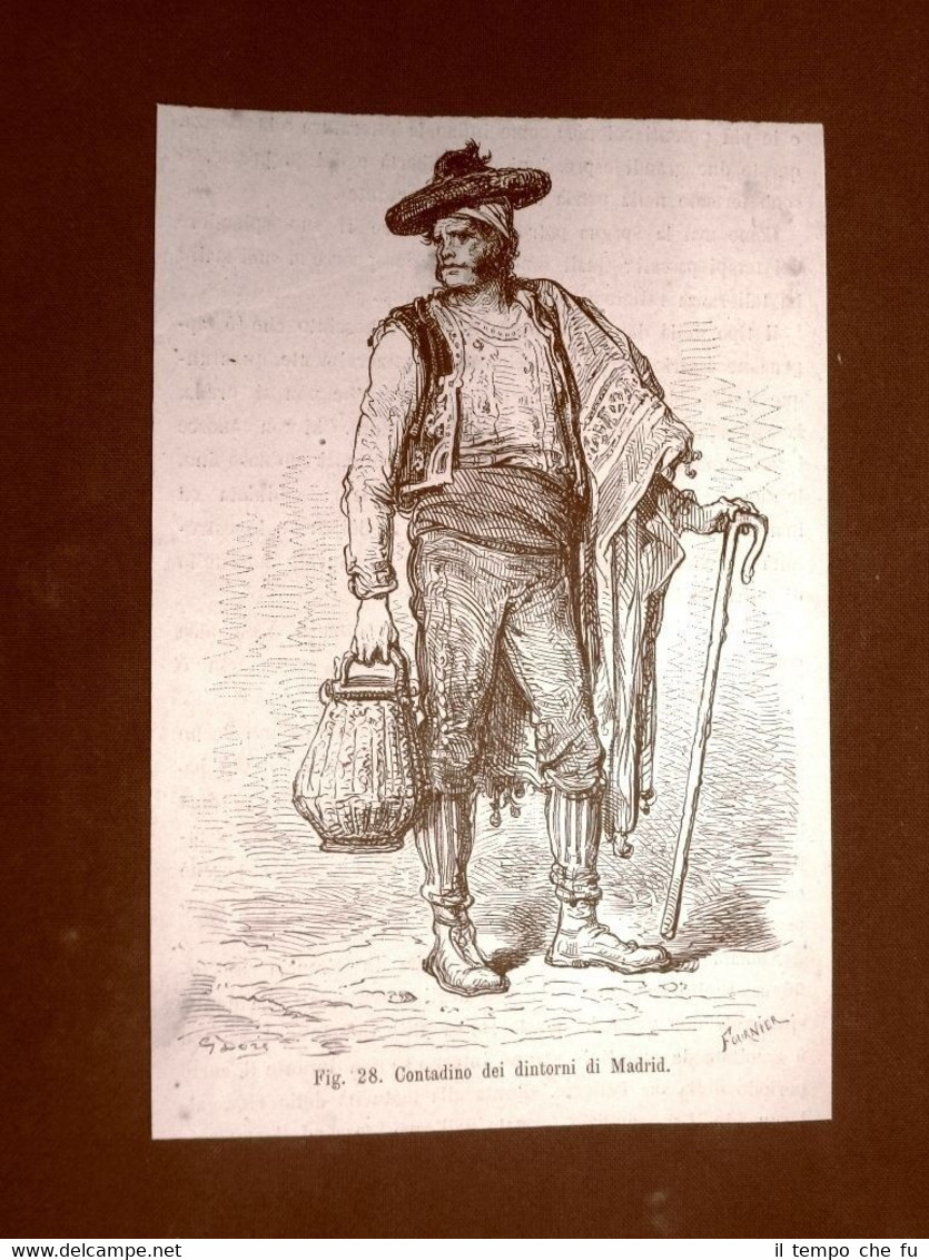 Moda e costume in Spagna nel 1883 Contadino di Madrid …