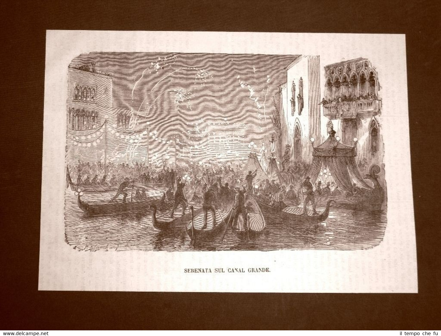 Moda e costume in Venezia nel 1866 Serenata sul Canal …