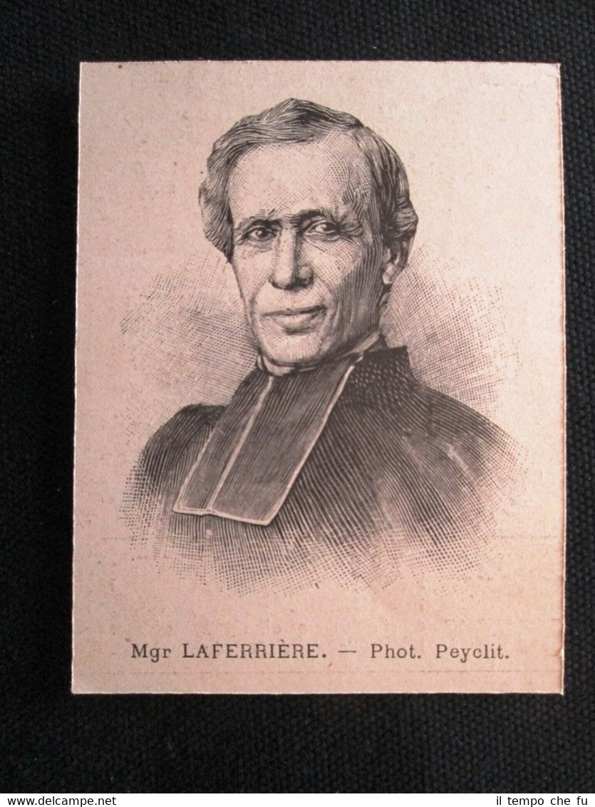 Monsignor Laferrière Incisione del 1894