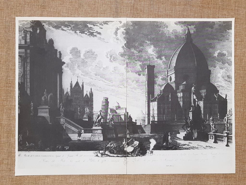 Monumenti dell’Etrusco Genio riunito in prospetto Poggioli Nascio 1800 Ristampa