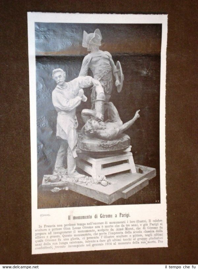 Monumento a Gerome o Jerome di Aimè Morot Parigi nel …