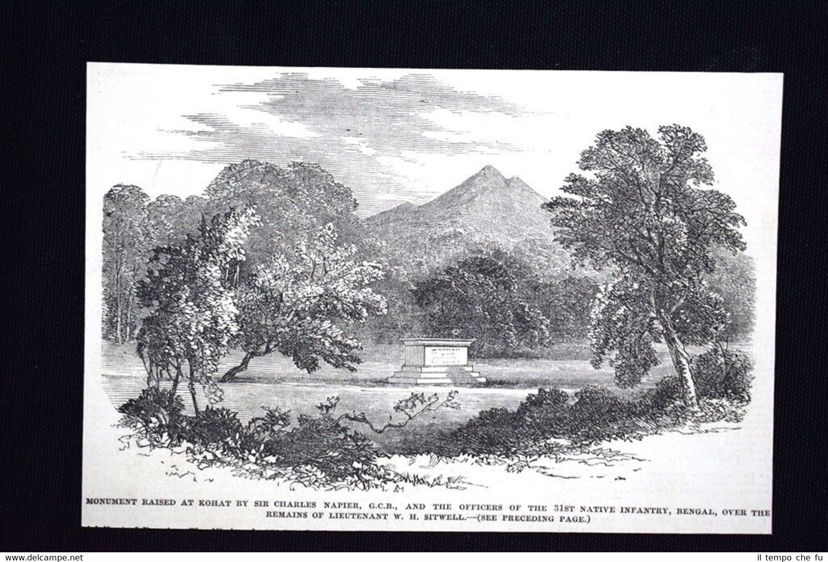 Monumento a Kohat di Charles Napier, Tenente W. H. Sitwell …