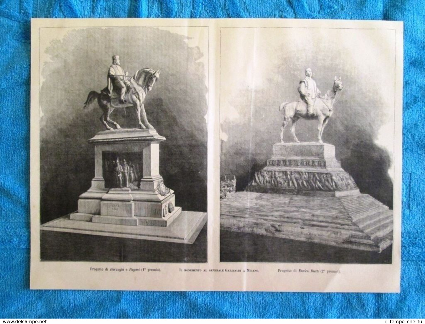 Monumento al generale Giuseppe Garibaldi: progetto di Barzaghi e Pagani, …