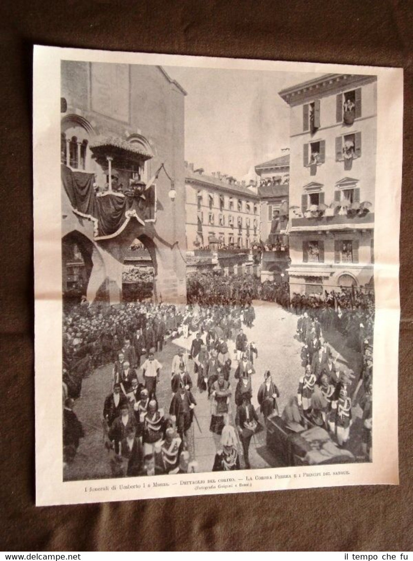 Monza nel 1900 Funeali di Re Umberto I di Savoia …