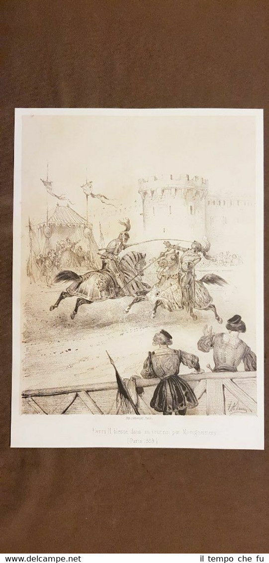 Morte di Enrico II di Valois nel 1559 Incisione del …