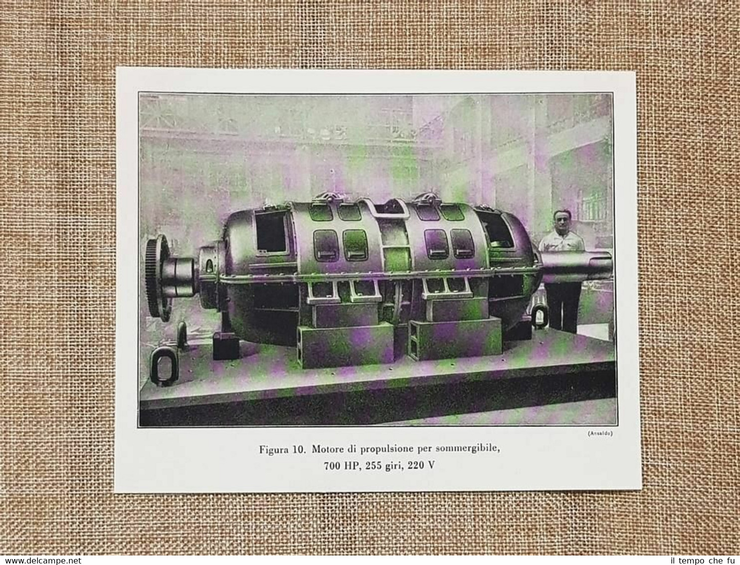 Motore a propulsione sommergibile e Dinamo Thury sistema Belli Stampa …