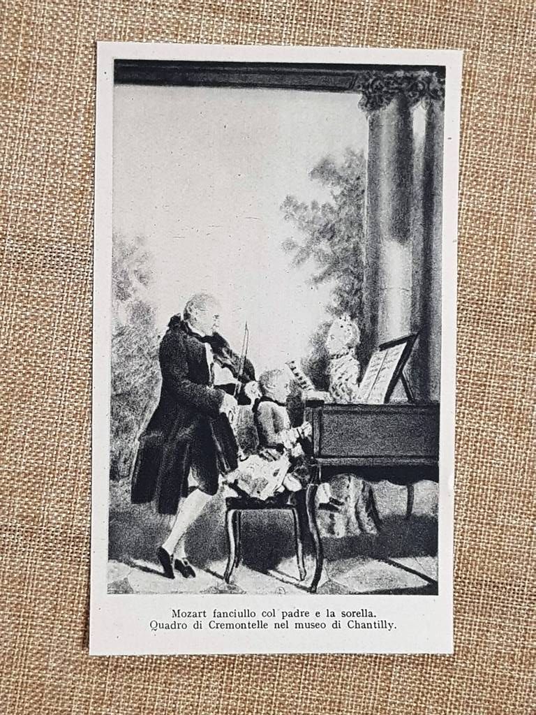 Mozart Fanciullo Ritratto Carmontelle Chantilly 1763 Arte Musica Stampa del …