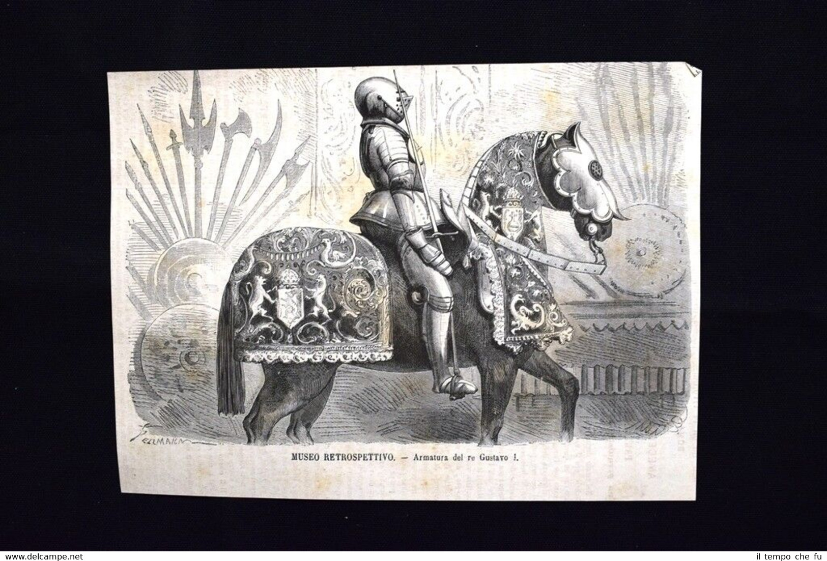 Museo retrospettivo - Armatura del re Gustavo I Incisione del …