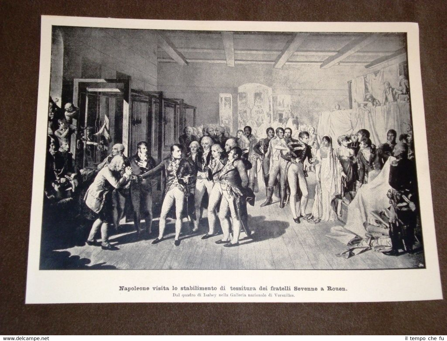 Napoleone Bonaparte in visita allo stabilimento tessile dei Sevenne a …