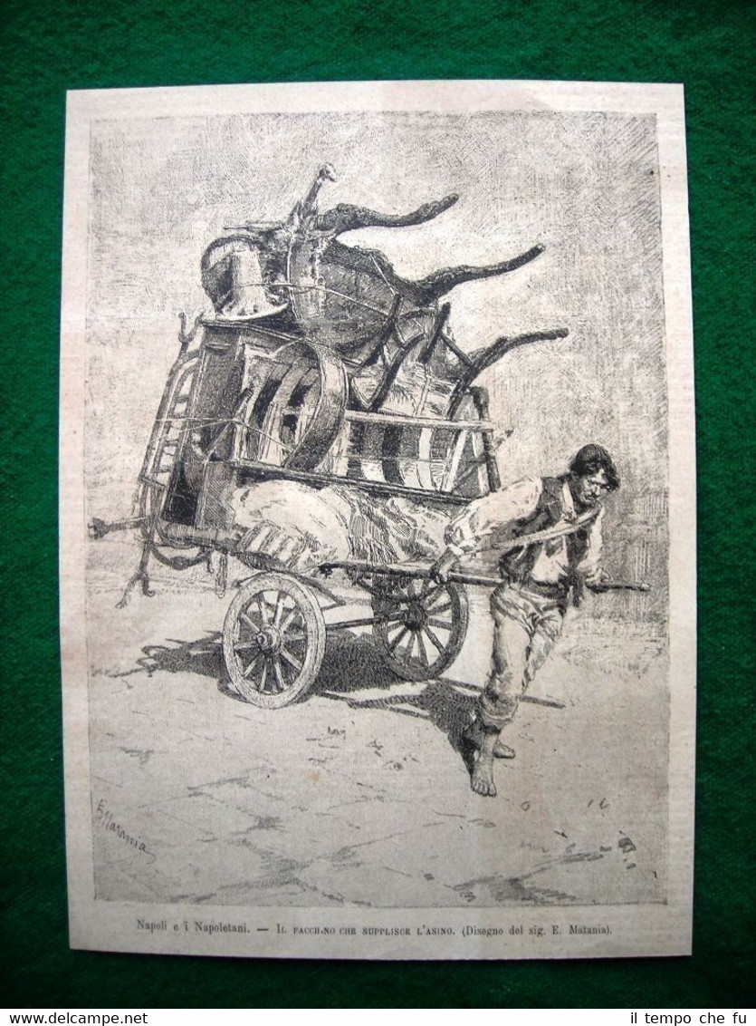 Napoli ed i Napoletani nel 1882 - Il Faccchino che …