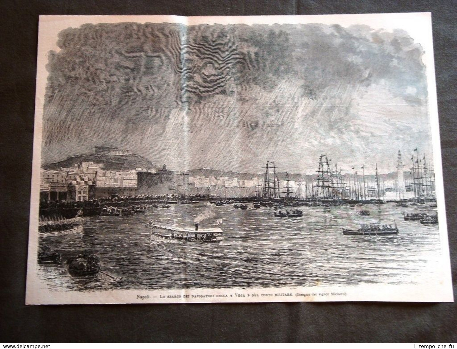 Napoli nel 1880 Sbarco dei navigatori della nave Vega nel …