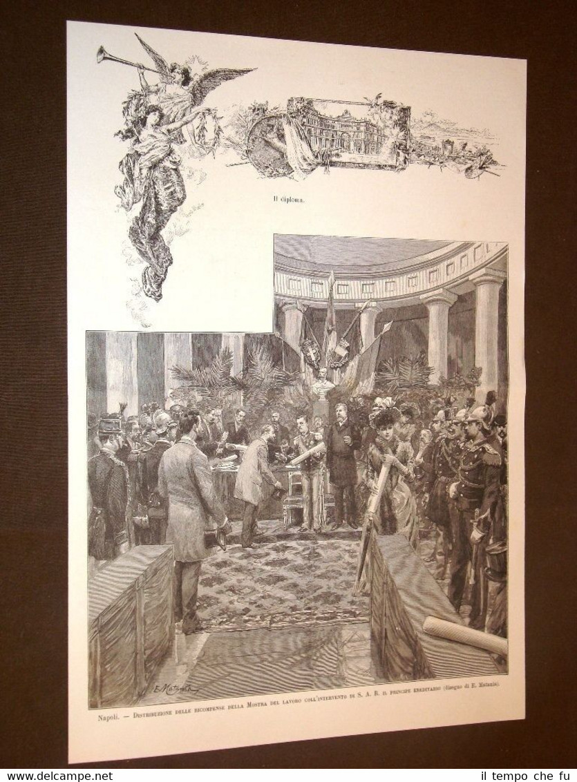 Napoli nel 1891 Ricompense per la Mostra del lavoro Vittorio …