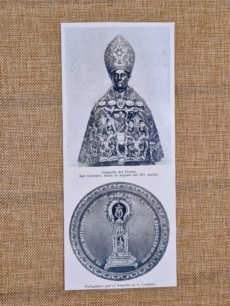Napoli nel 1933 Cappella del Tesoro San Gennaro Busto Argento …