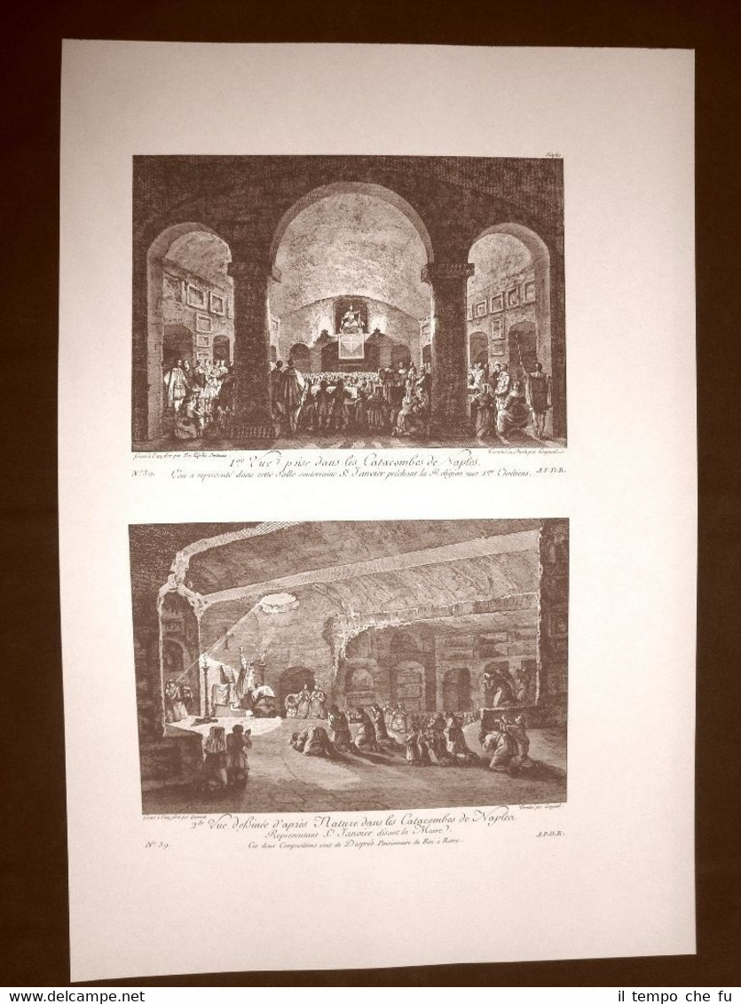 Napoli Vedute delle Catacombe con San Gennaro Voyage Pittoresque di …
