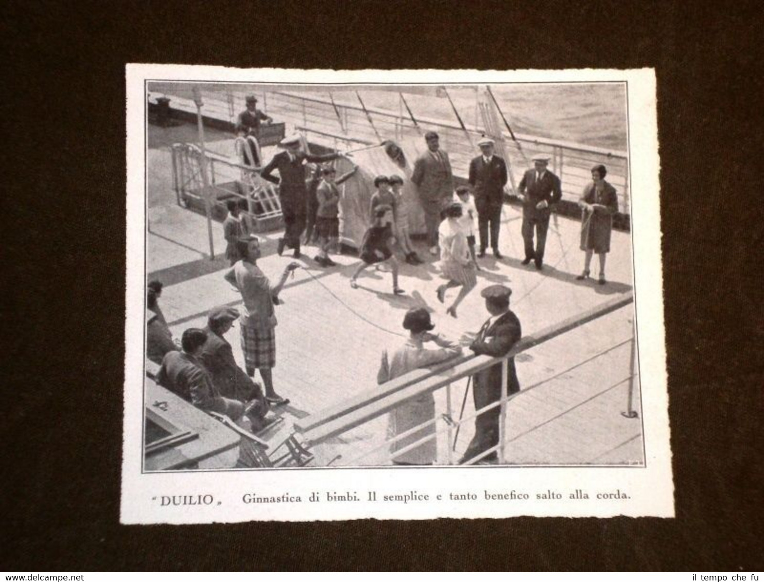 Navigazione Generale Italiana nel 1929 Espresso Duilio Ginnastica di bimbi