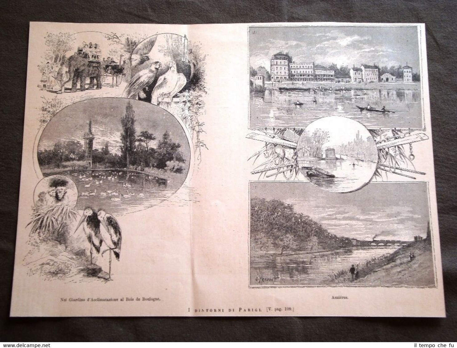 Nei dintorni di Parigi nel 1887 Asnières Giardino al Bois …