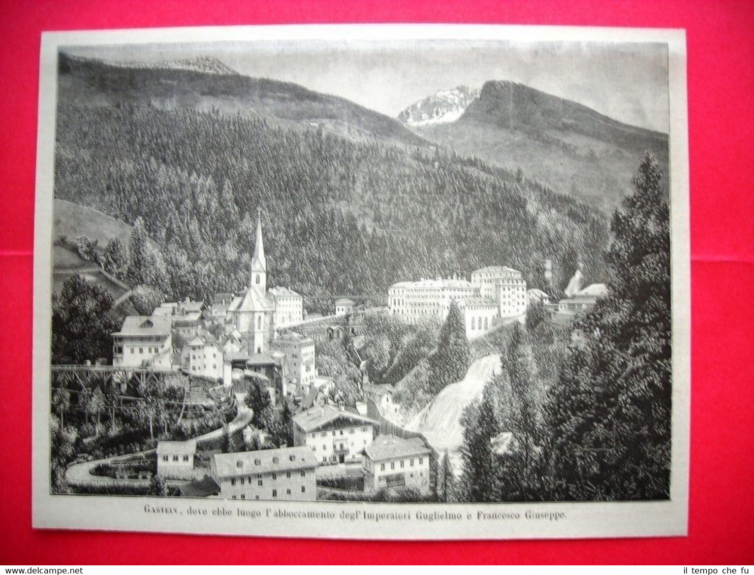 Nel 1885 a Gastein, dove ebbe luogo l'abboccamento degli Imperatori