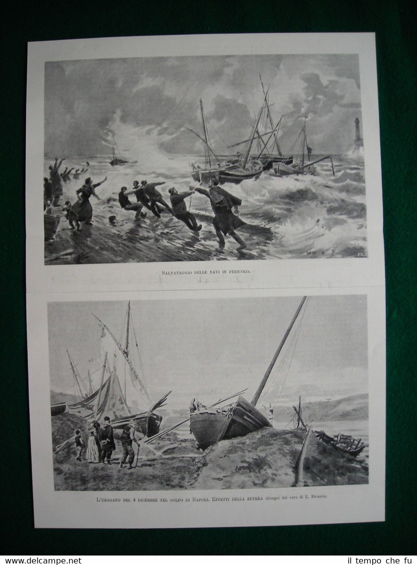 Nel 1897 l'uragano nel Golfo di Napoli - Effetti della …