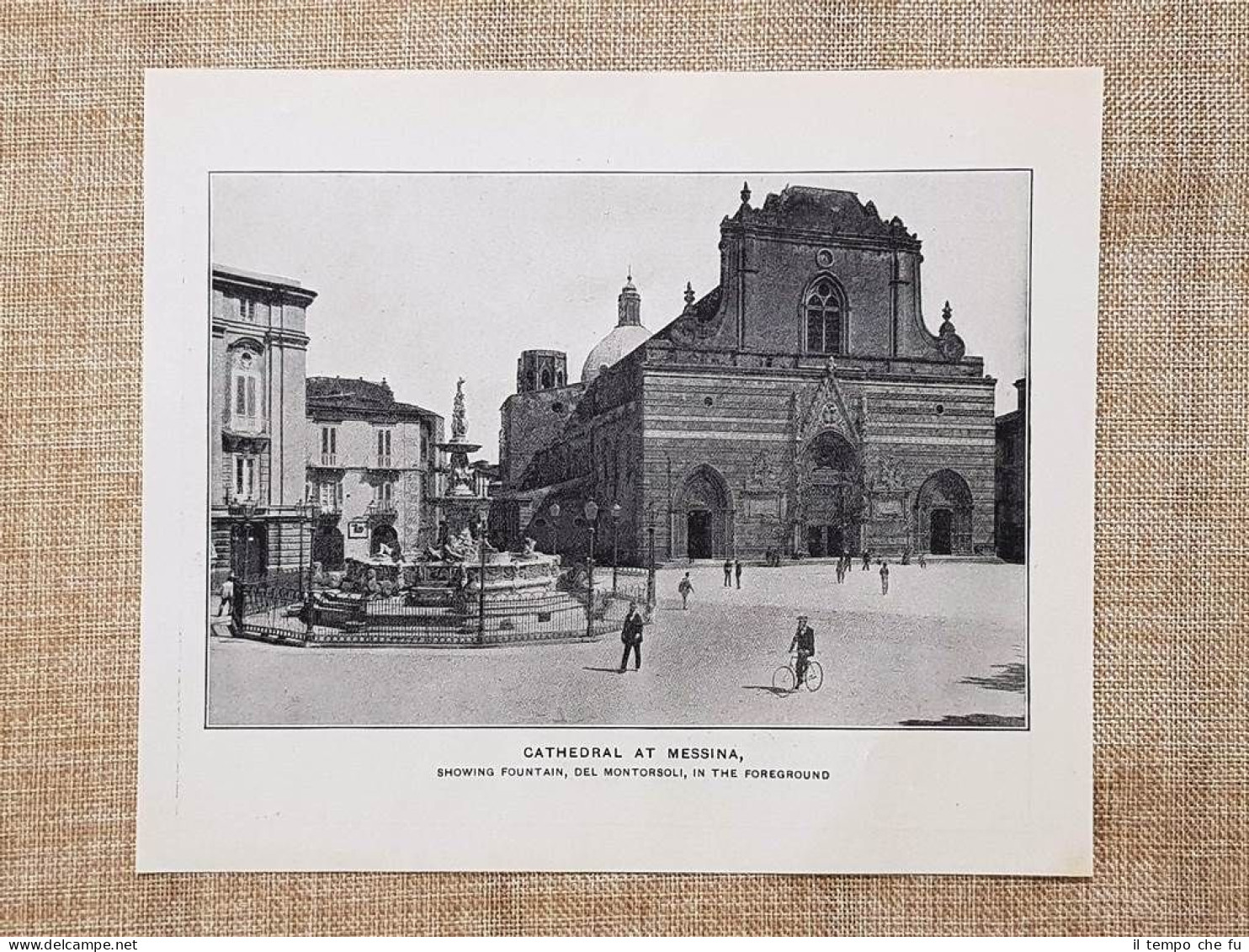 Nel 1909 La Cattedrale di Messina e Sezione del Vulcano …