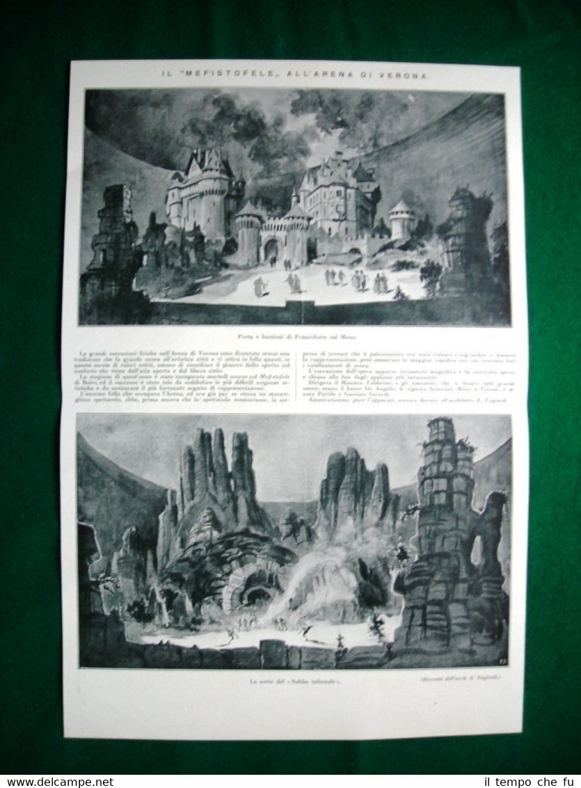 Nel 1920 Arena di Verona il Mefistofele + Petraja, la …