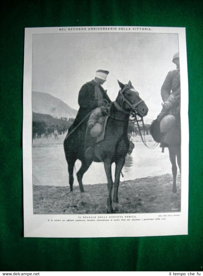 Nel 1920 II anniversario vittoria segnale disfatta nemica ufficiale ungherese