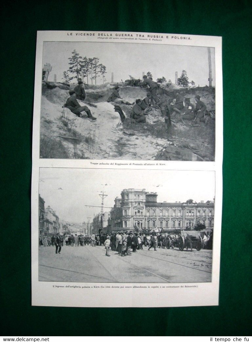 Nel 1920 tra Russia e Polonia Reggimento Posnania Kiew Navigazione …