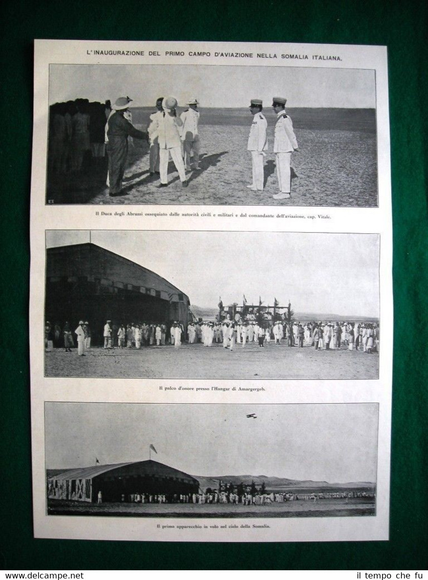 Nel 1921 campo aviazione Somalia Italiana Duca Abruzzi cap. Vitale …