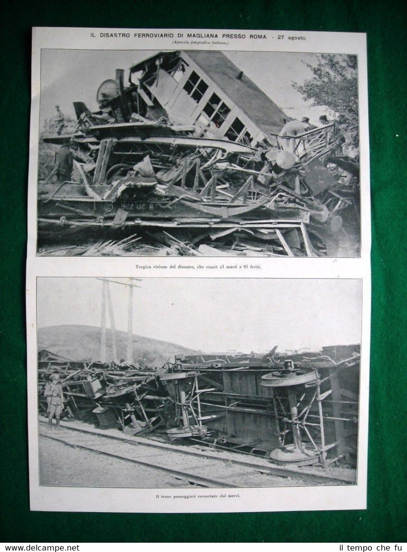 Nel 1921 il disastro ferroviario di Magliana presso Roma