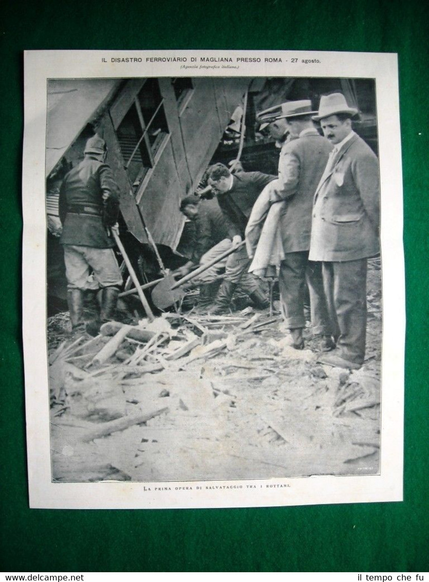 Nel 1921 il disastro ferroviario di Magliana presso Roma opera …