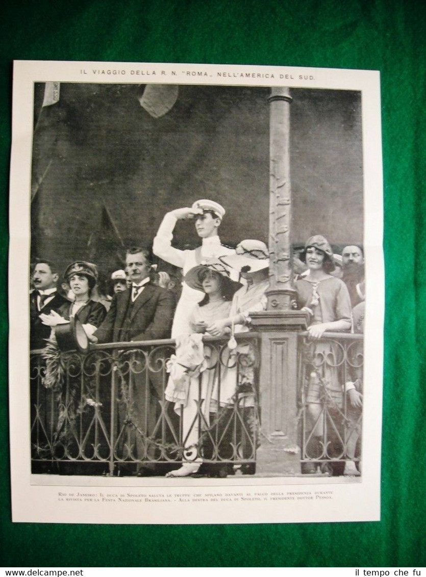 Nel 1921 Rio de Janeiro duca di Spoleto dottor Pessoa …