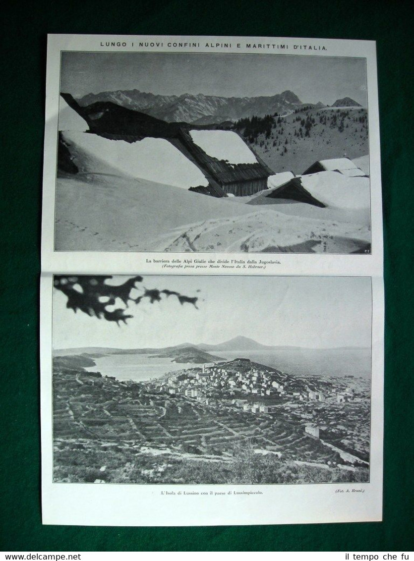 Nel 1922 Confini alpini e marittimi Italia Alpi Giulie isola …