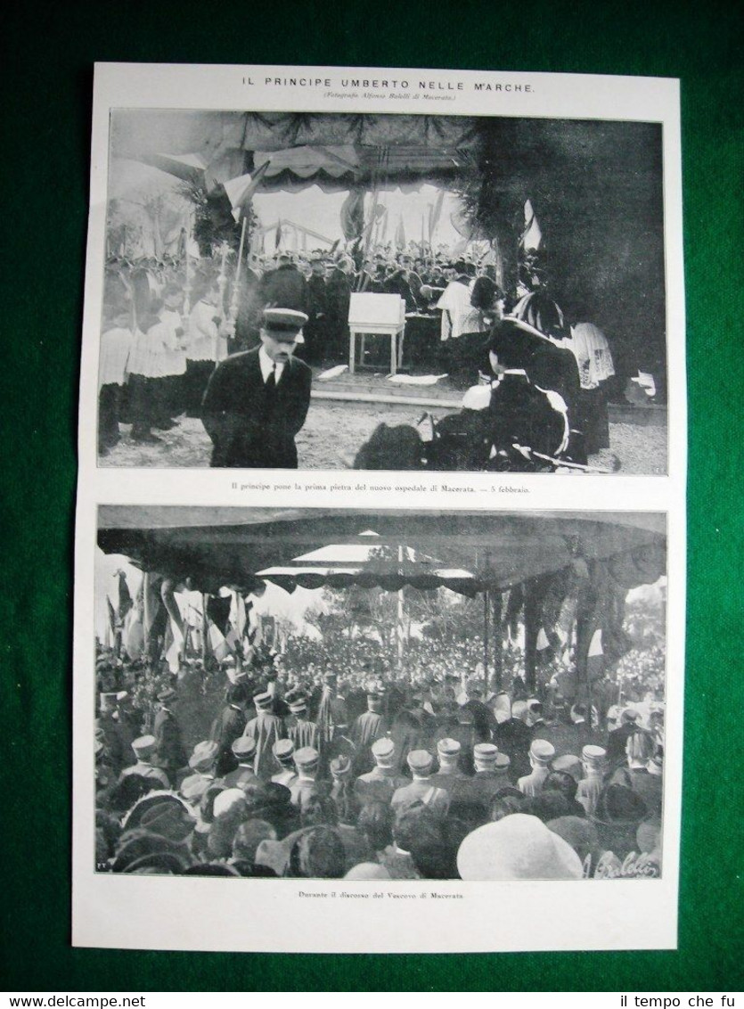 Nel 1922 Marche Principe Umberto Vescovo di Macerata + ultima …