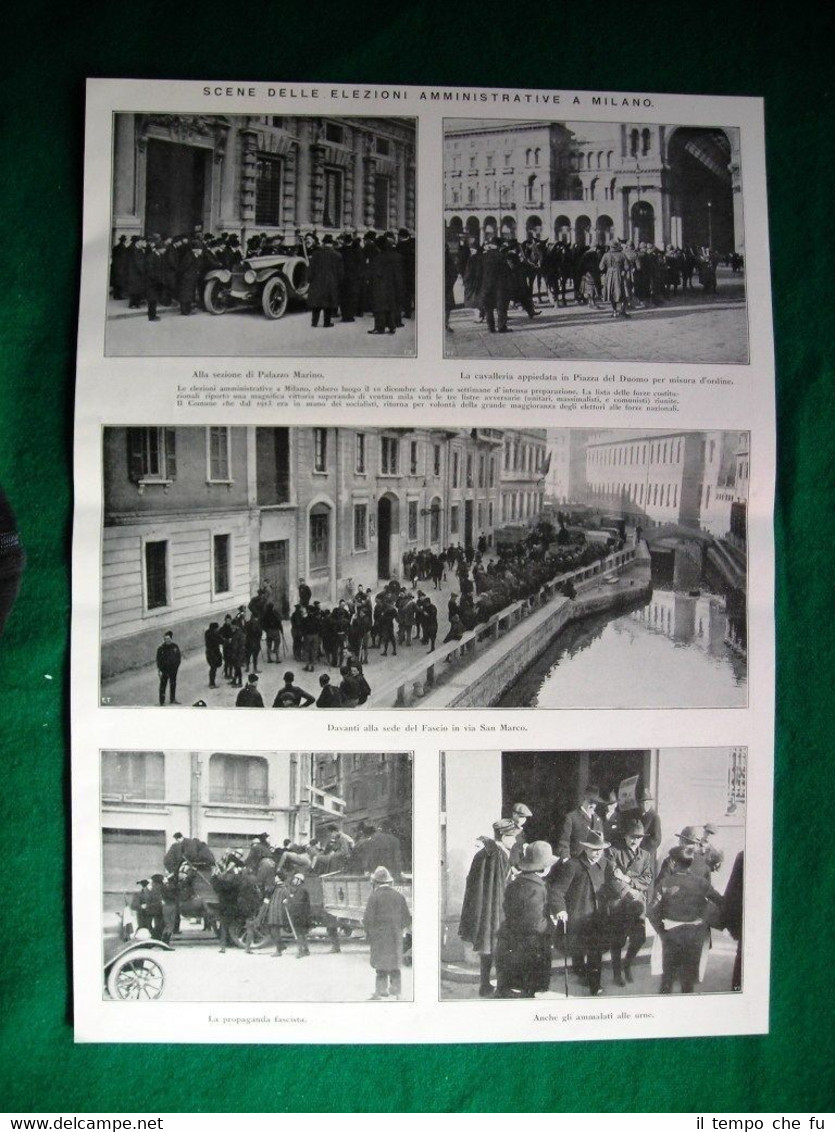 Nel 1922 Milano elezioni amministrative Palazzo Marino ammiraglio Mirabello
