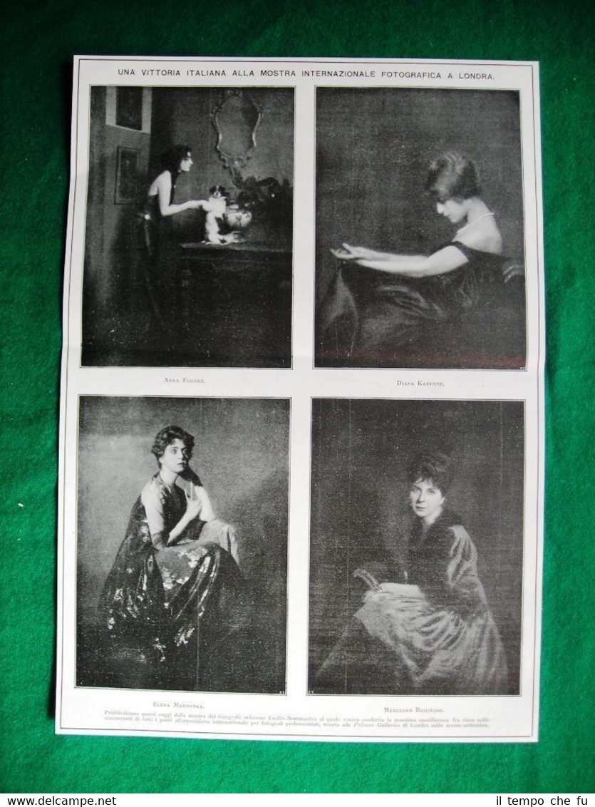 Nel 1922 mostra internazionale fotografica Londra Fougez A. Selva G. …