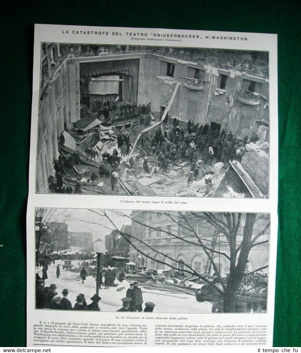 Nel 1922 Washington catastrofe Teatro Knickerbocker + San Francisco Nave …