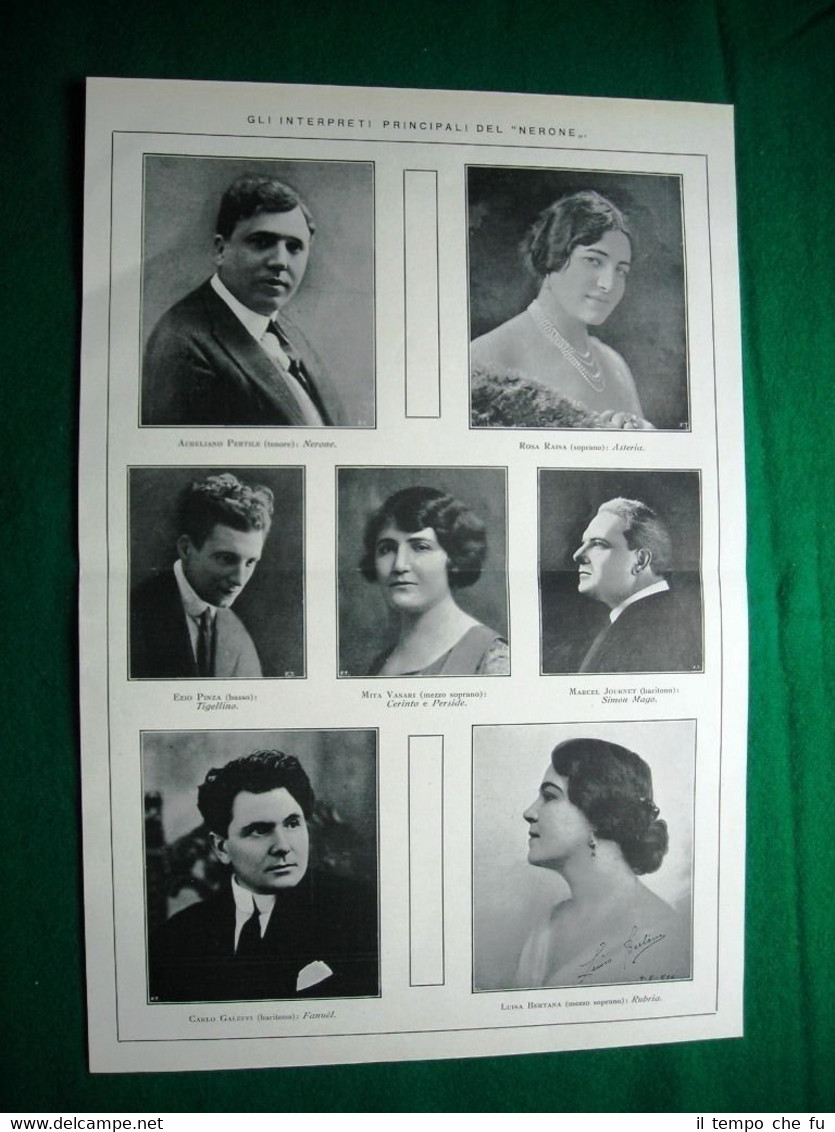 Nel 1924 Gli interpreti principali del Nerone A. Pertile R. …