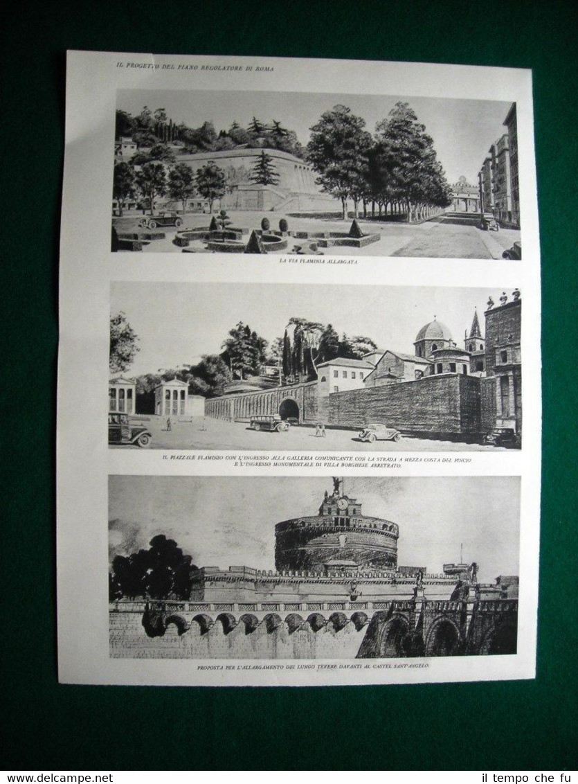 Nel 1931 Roma Via Flaminia Piazzale Flaminio Villa Borghese Piazza …