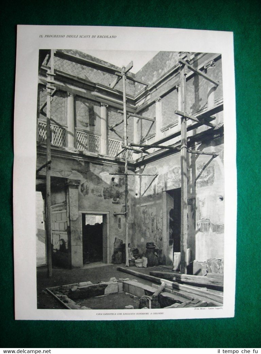 Nel 1931 Scavi di Ercolano Casa Sannitica terme sul Cardo …