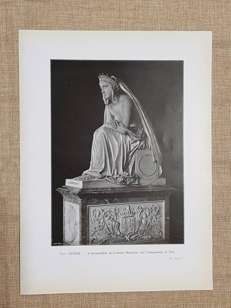 Nel Camposanto di Pisa nel 1917 L'inconsolabile di Lorenzo Bartolini …