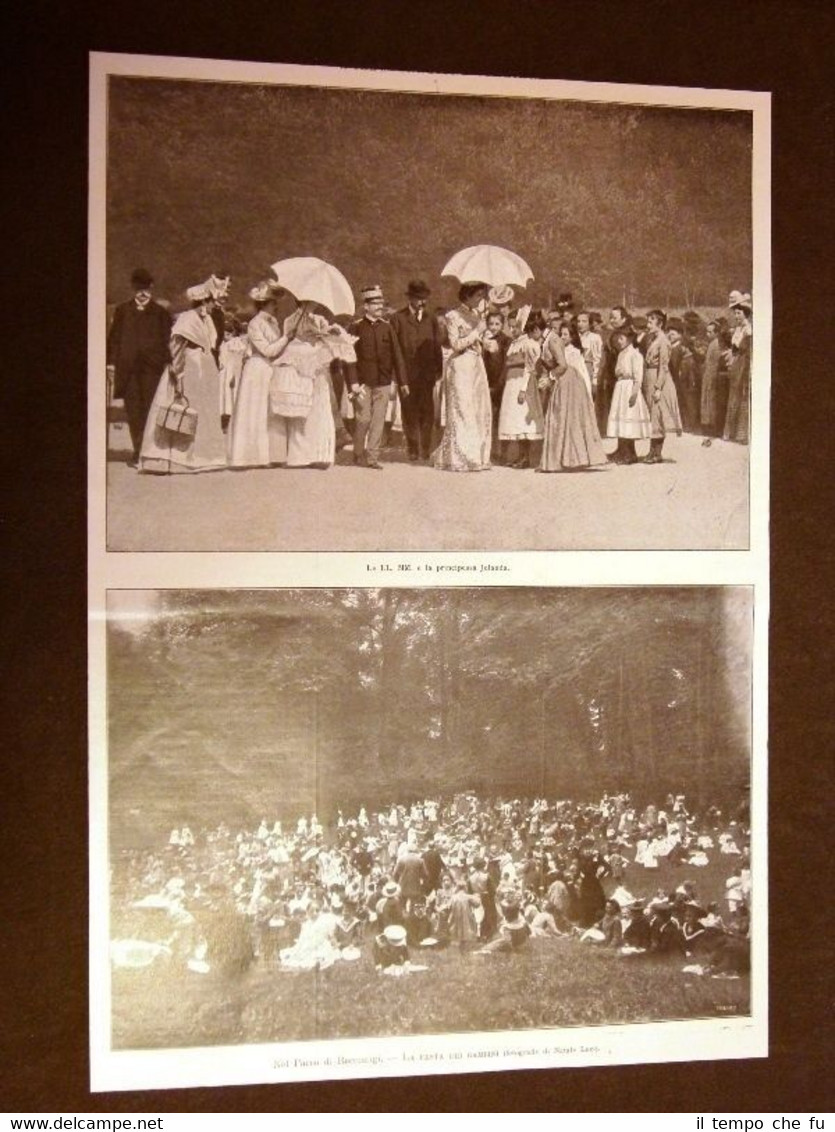 Nel parco di Racconigi nel 1901 La festa dei bambini