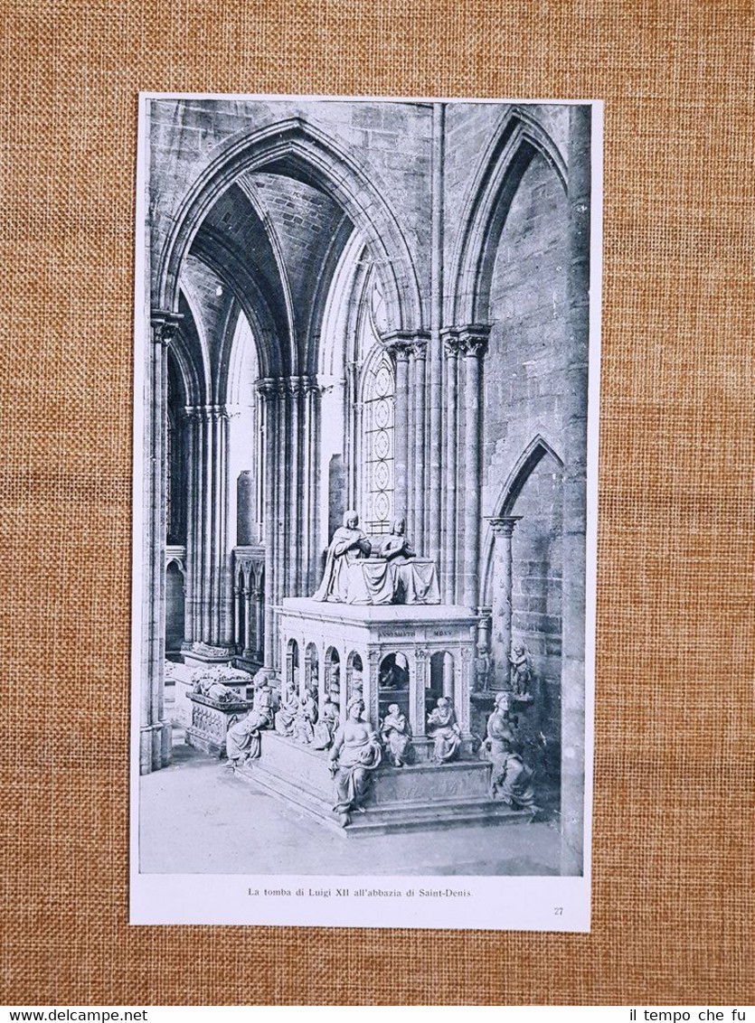 Nell'Abbazia di Saint-Denis nel 1927 La tomba di Re Luigi …