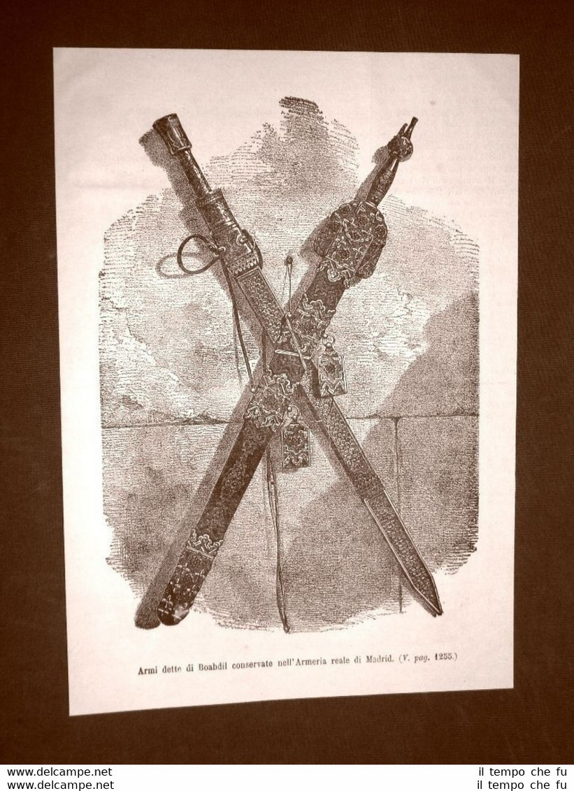 Nell'Armeria Reale di Madrid nel 1866 Armi di Muhammad XII …